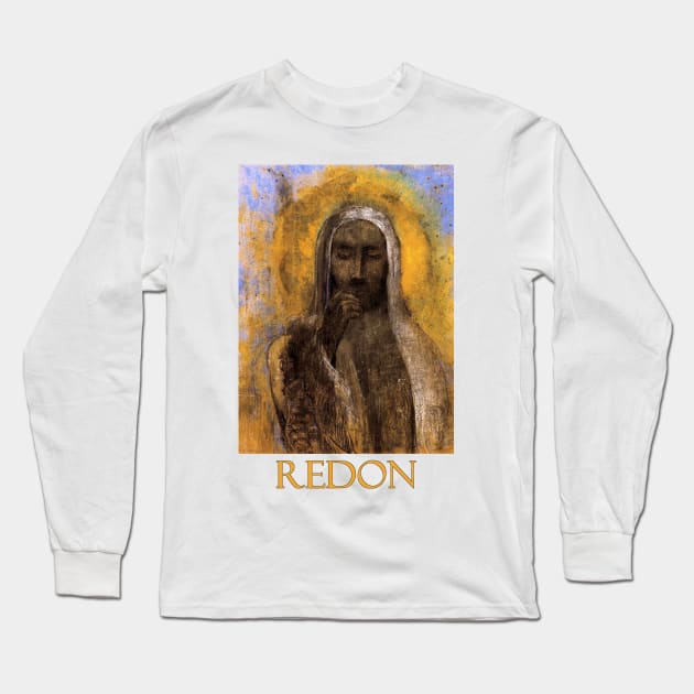 Christ in Silence by Odilon Redon Long Sleeve T-Shirt by Naves